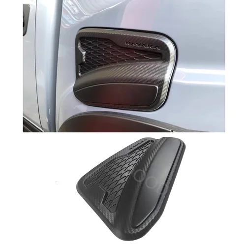 Navara Np300 2021 2022 2023 Cubierta del tanque de aceite Color de fibra de carbono Accesorios para automóviles