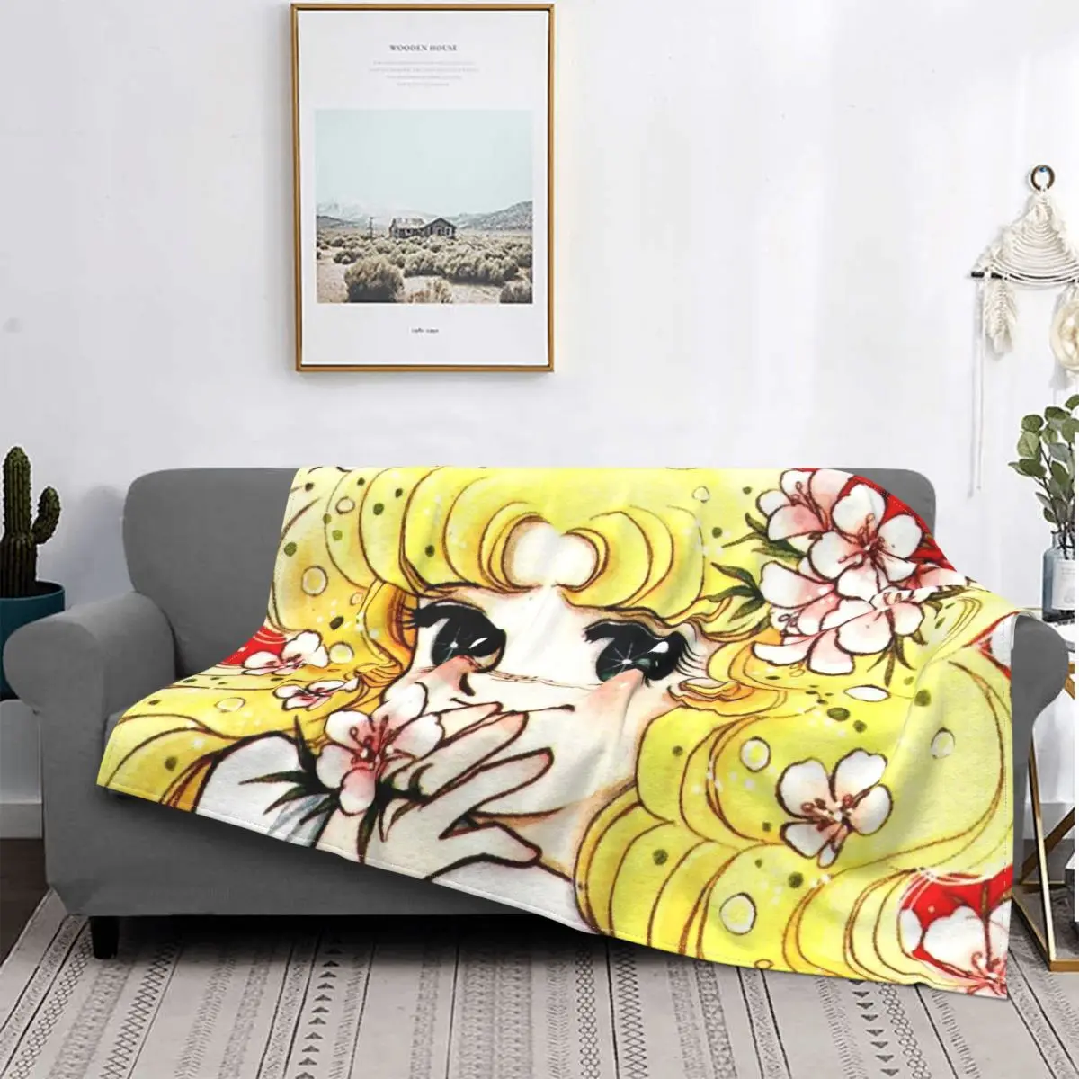 Doce doce cobertor bonito velo verão anime manga portátil ultra-macio lance cobertores para cama carro colcha