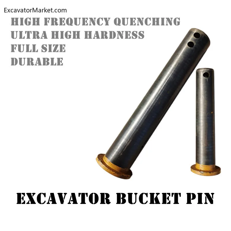 Excavator bucket shaft bucket pin excavator connecting rod I-frame large arm horse head pin wear-resistant hook machine parts