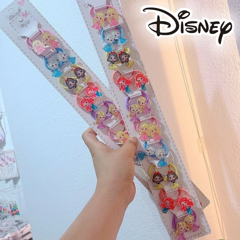 New Disney Cartoon Children's Hair Clips Frozen Elsa and Anna Cute Hairpin Doll Accessories Hair Accessories Makeup Toys Gifts