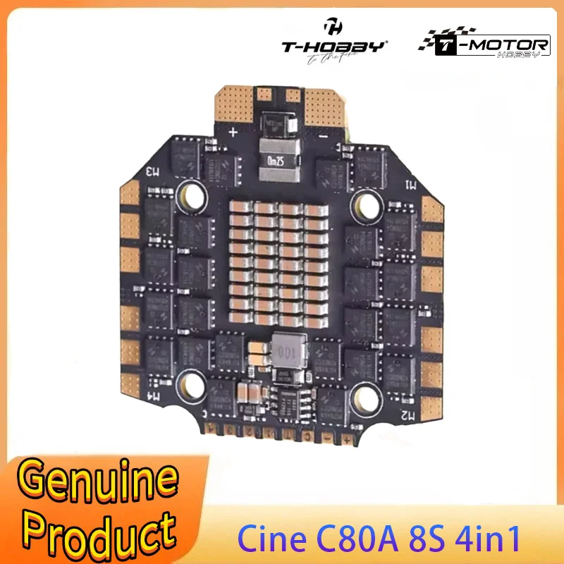 

T-MOTOR T-HOBBY C80A 4IN1 ESC - 4-8S 80A 90A Peak 30.5x30.5mm BLheli32 FPV Power Part