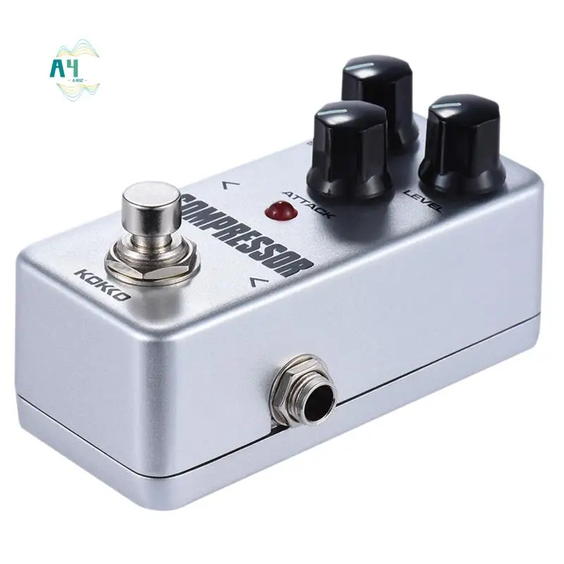 

A40Z-KOKKO Гитарная педаль эффектов Компрессор Полностью аналоговая схема Гитарный компрессор Педаль Гитарный компрессор