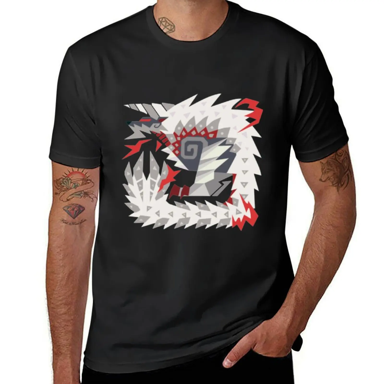 Stygian Zinogre T-Shirt quick-drying blanks anime clothes oversized t shirt men