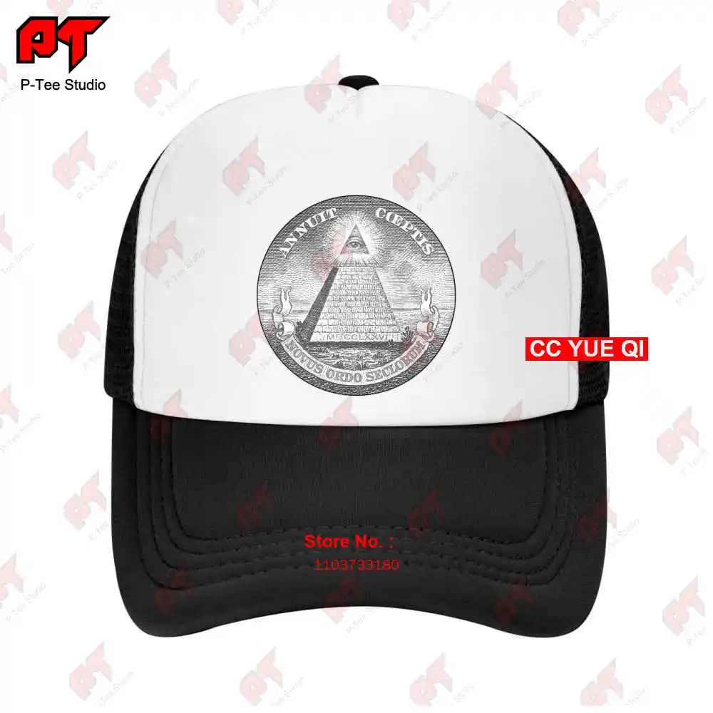 Illuminati Annuit Coeptis Triangle Eye Reptilians Killuminati Nwo Mason Baseball Caps Truck Cap F07I