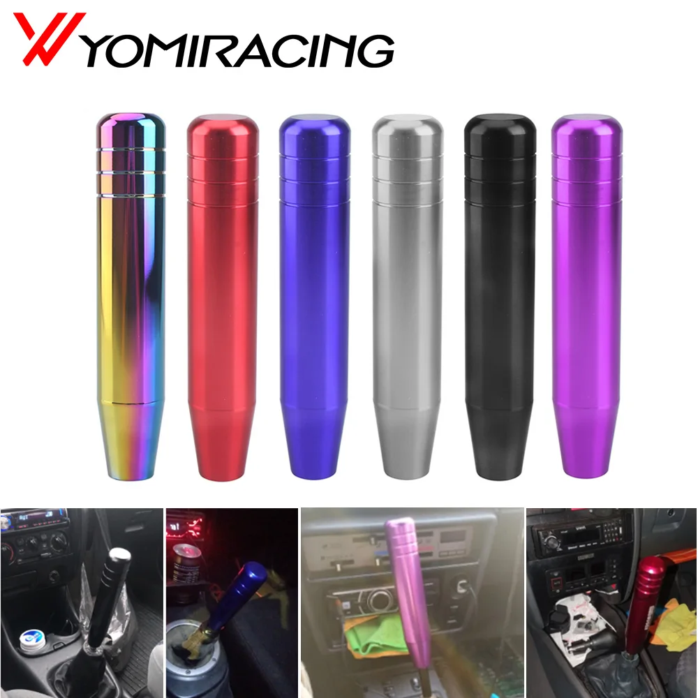 

Universal 18cm Length Manual Car Gear Shift Knob Aluminium Alloy Racing Automatic Custom Mugen Shift Knob With 3 Adapters