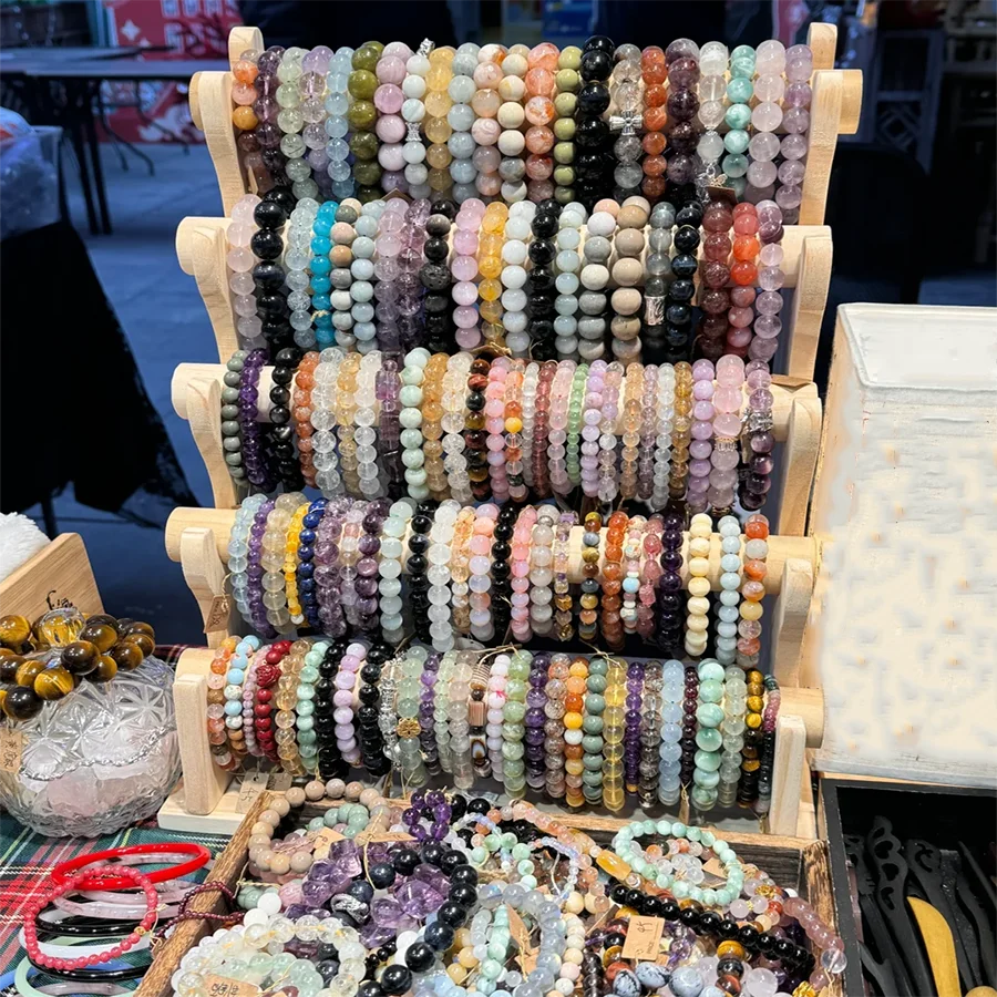 All solid wood crystal bracelet display frame bracelet frame watch jewelry hangers head rope jewelry frame