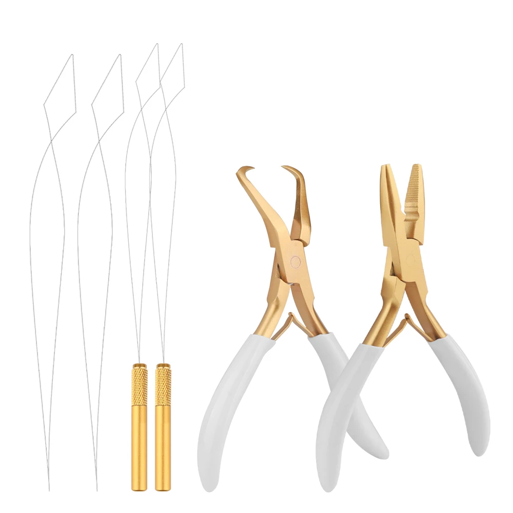 

ARLANY Hair Extension Pliers Tool Hair Loop Tools Micro Beads Closer Opener Removal Pliers for Weft Extensions Hair Tinsel