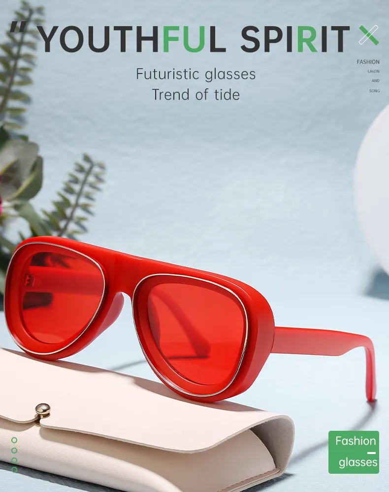 Ovale Rahmen Punk Sonnenbrille Männer 2024 Luxusmarke Designer Vintage Steampunk Sonnenbrille für männliche Schild Brille Brille uv400 – Detail 4