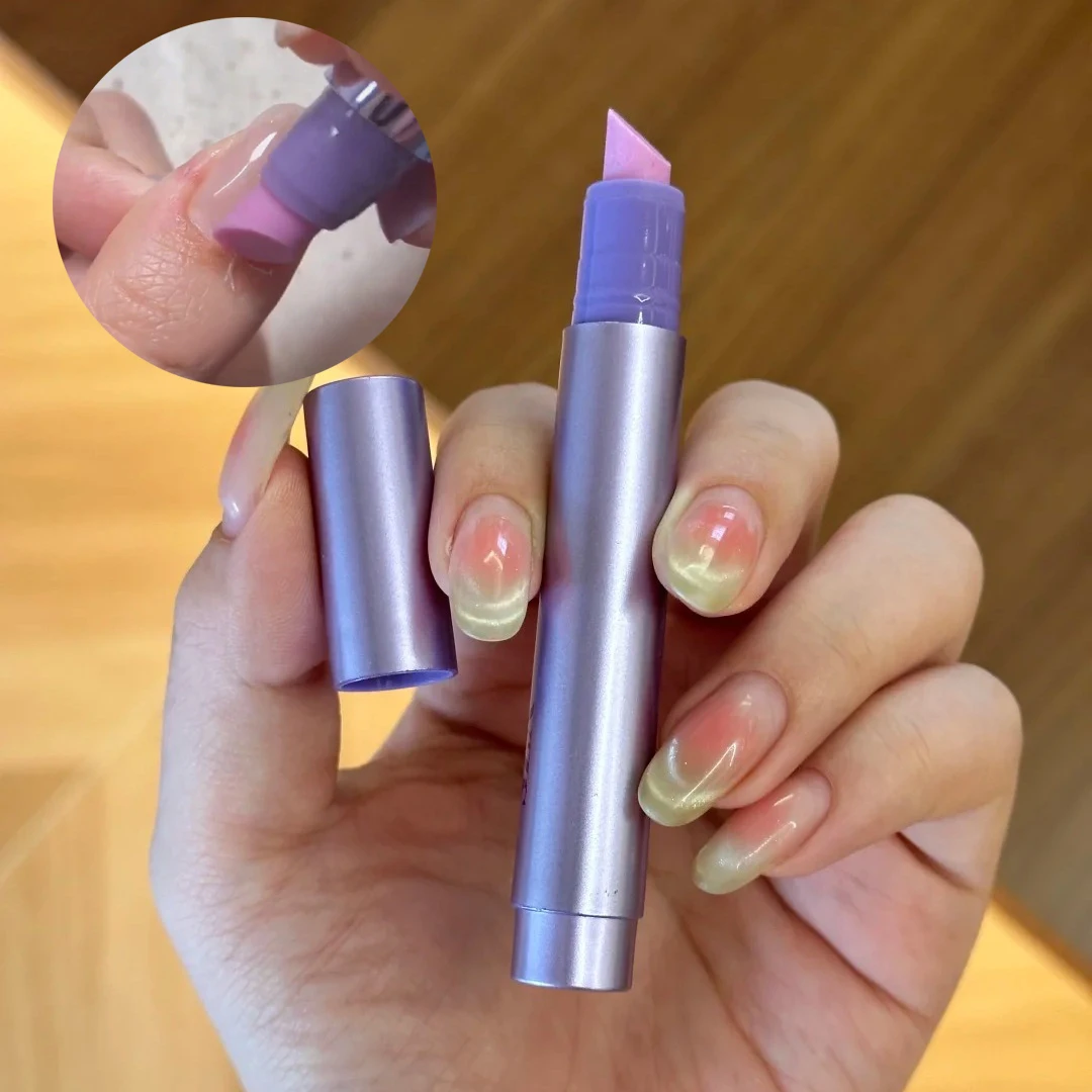 1pc 2-in-1 Dead Skin & Cuticle Remover Pen Ceramic Tip Cuticle Pusher Nail Pen Care Oil Pen for Hangnails Dry&Damaged Nails Tool