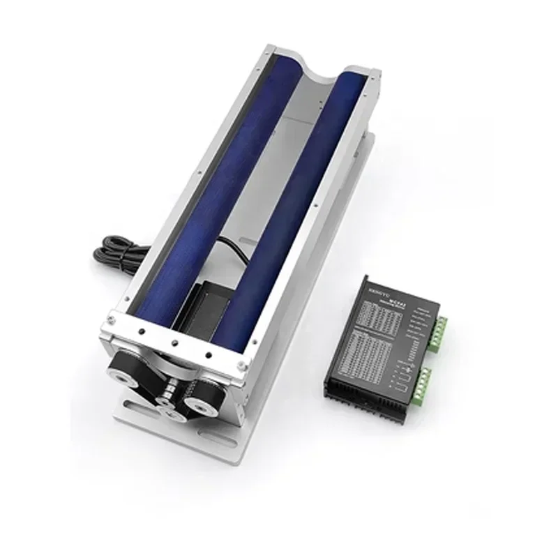 350mm Large Size Rotary Shaft Rotary Tooling Fixture Roller Table For Laser Marking Engraving Machine D50-400mm