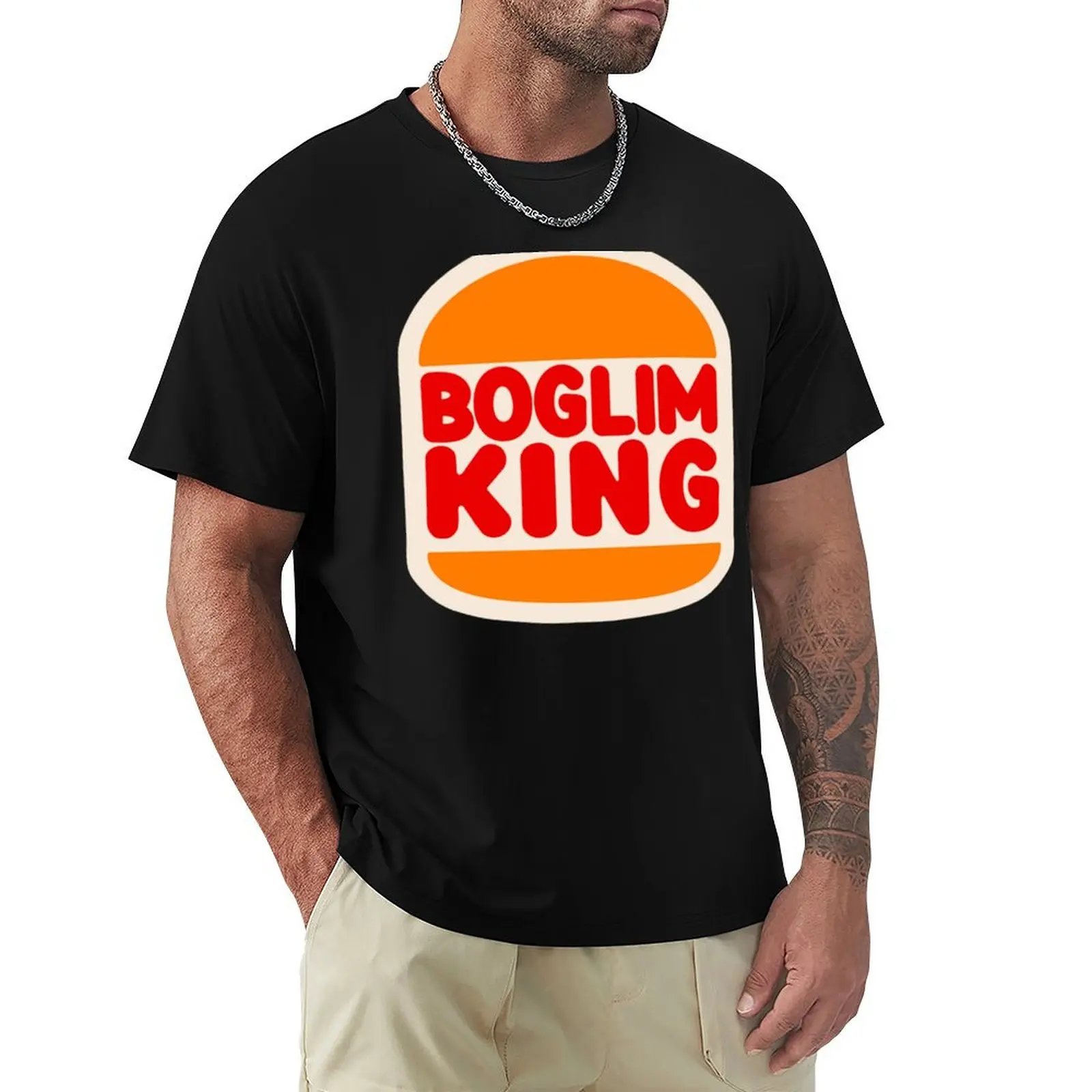 KingCobraJFS Boglim King mashup T-Shirt Basic Regular Fit Casual T-Shirt
