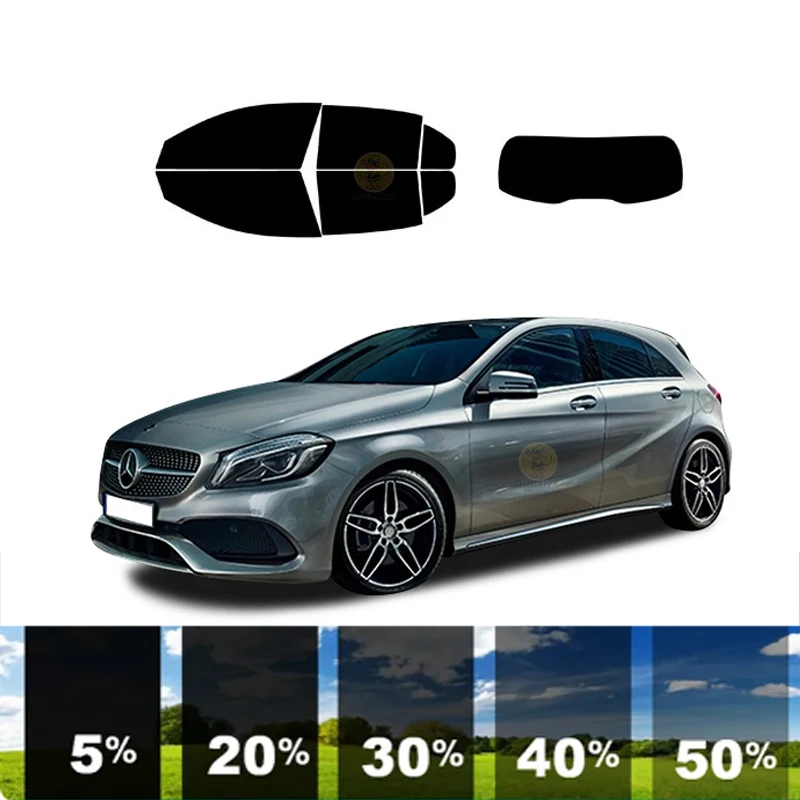 precut Removable Window Tint Film For Car 100% UVR Heat Insulation Carbon ﻿For MERCEDES-BENZ A-CLASS 4 DR HATCH 2019-2022