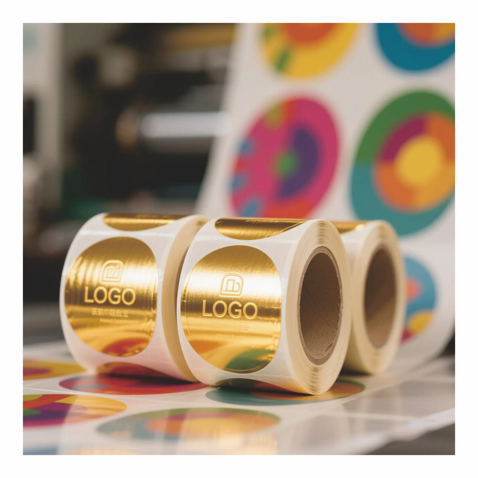 Kiss-Cut Or Die-Cut Color Labels On Sheets Or Rolls For Easy Application