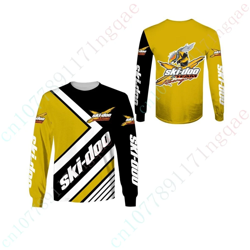 

Ski-doo T-shirts Long Sleeve Men's Clothing Tee Casual Sweatshirt Harajuku Round Neck Long Sleeve T Shirt Unisex Streetwear Top