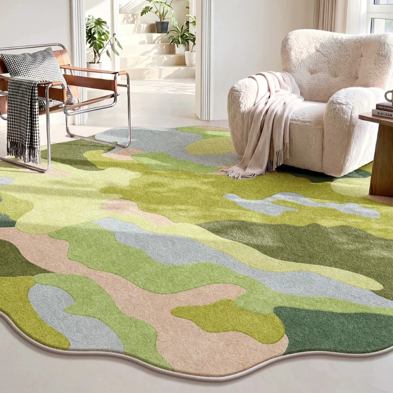 Home Decor Dopamine - Irregular Shape Bedroom Decor Plush Carpet