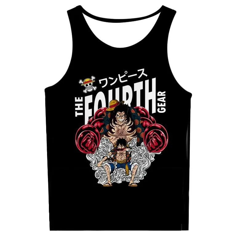 One Piece anime peripheral clothing Luffy Zoro Chopper vest clothes sleeveless T-shirt cute adult children\'s tops wholesale