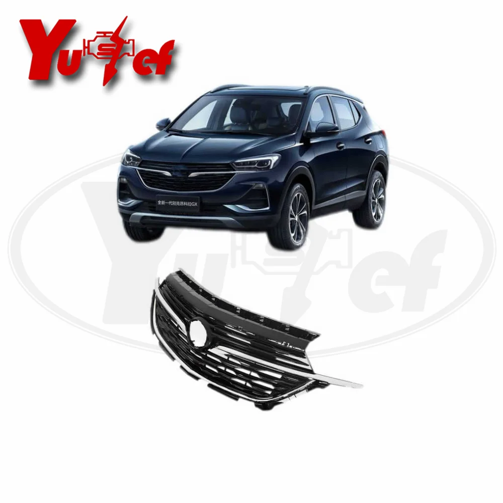 For Buick Encore GX 2020-2022 Front Bumper Grille Black With Chrome Trim Car Accessories OE 42737340 42763175