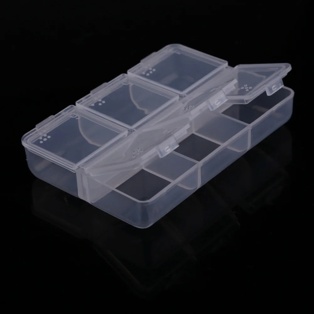 

6 Cells Braille Pill Case Portable Pill Case Weekly Pill Box Braille Divider Drug Container for Carry Vitamin