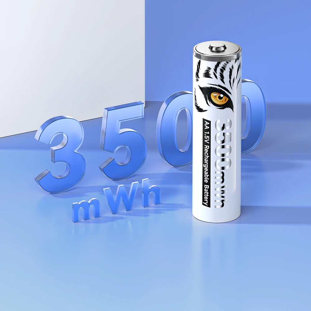 PALO 1,5 V AA wiederaufladbare Batterie 3500 mWh Lithium-Batterien für ferngesteuerte elektrische Spielzeuge, Mäuse, Uhren und Radios – Detail 4