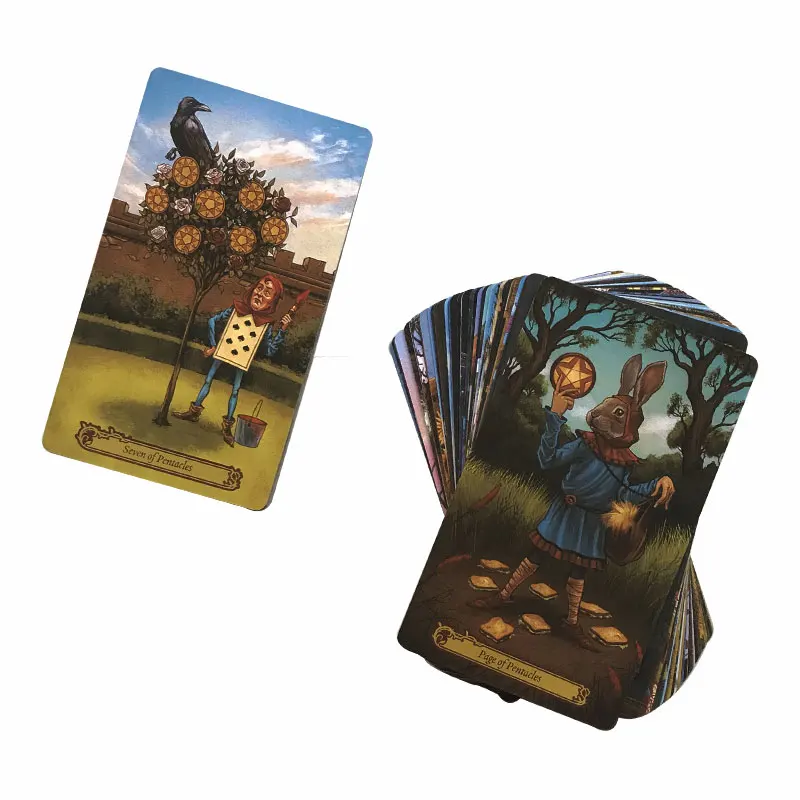 Wonderland Tarot Oracle Card Leisure entertainment games Card, family gatherings Tarot Card, board games Tarot PDF Guide