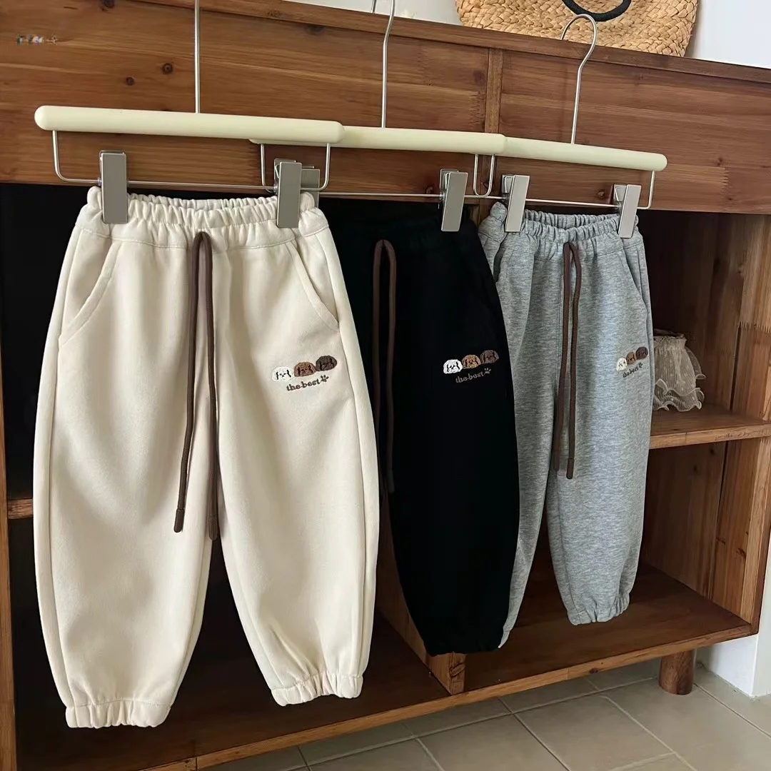 

Girls Pants Size 90-130 Autumn 2024 New Korean Version of Foreign Style Casual Bottoms trousers