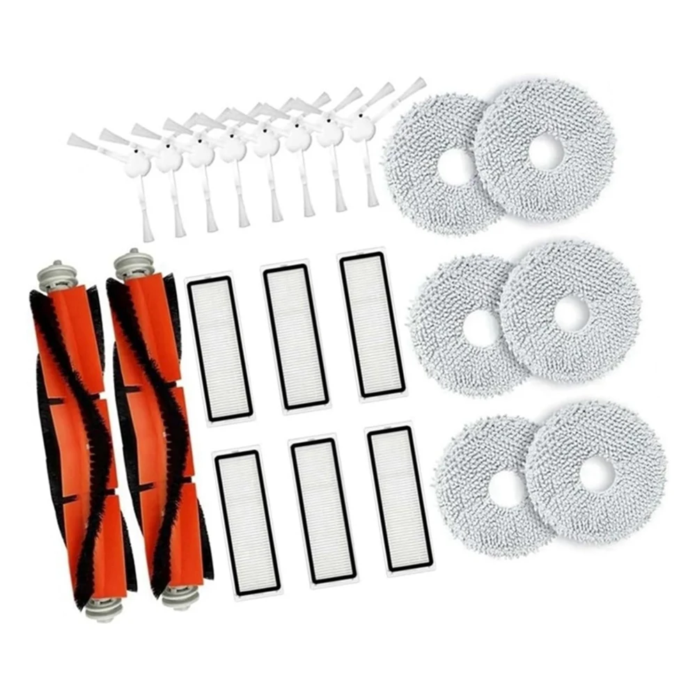 مستقر-لشاومي روبوت فراغ S10 + / S10 Plus إكسسوارات قطع غيار فرشاة جانبية رئيسية فلتر Hepa ممسحة القماش