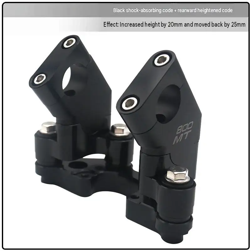 For CFMoto 800MT Handlebar Riser Spacer Shock‑Absorbing Heighten & Rear‑Shift Mount Mod Accessories