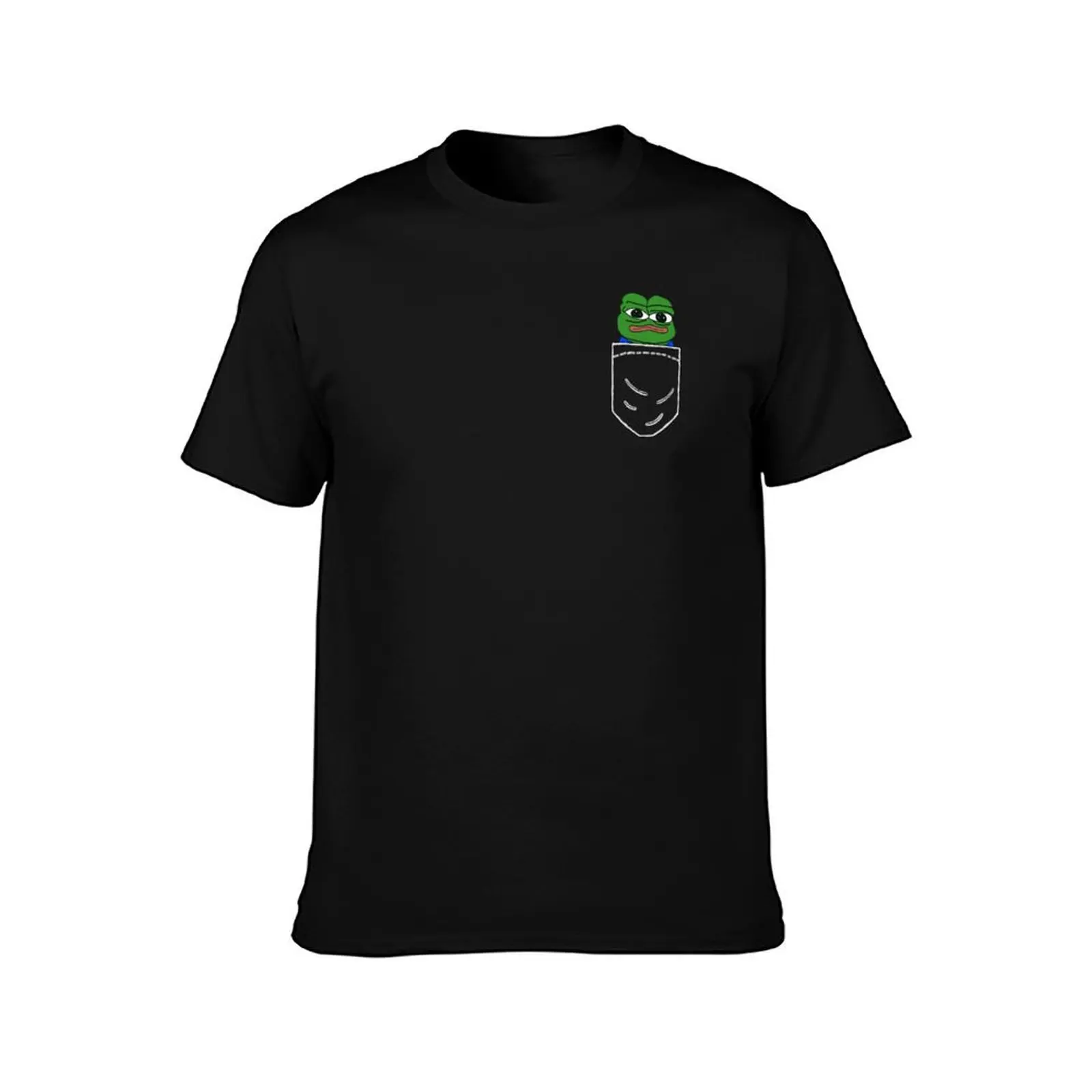 Pepe Stare Twitch Emote in a Pocket T-Shirt Anti-Perspiration Workout Top T-Shirt