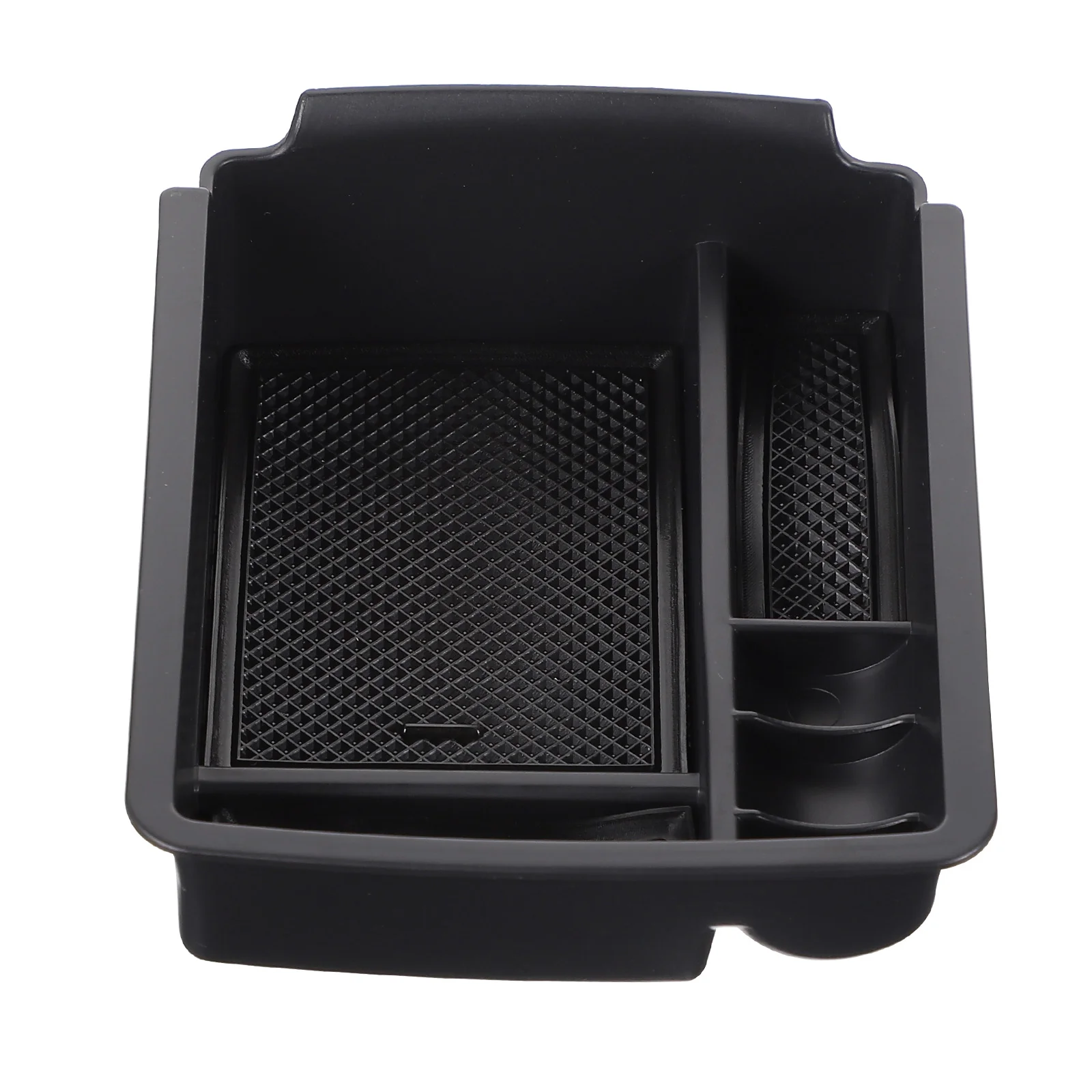 

Center Console Storage Armrest Tray Interior Accessories Compartment Container Black Organizer Man