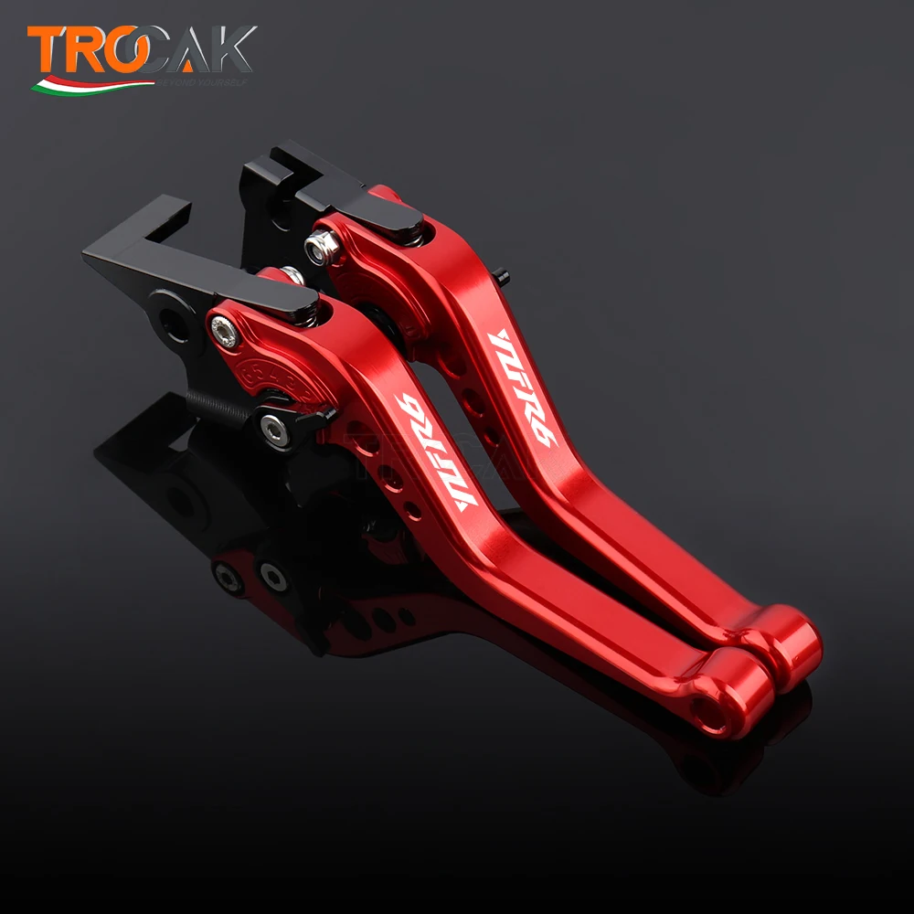 Logem YZFR6 pro yamaha YZFR6 YZF R6 2005 2006 2007 2008 2009 2010 2011-2016 motocykl příslušenství CNC krátký brzda rýt levers