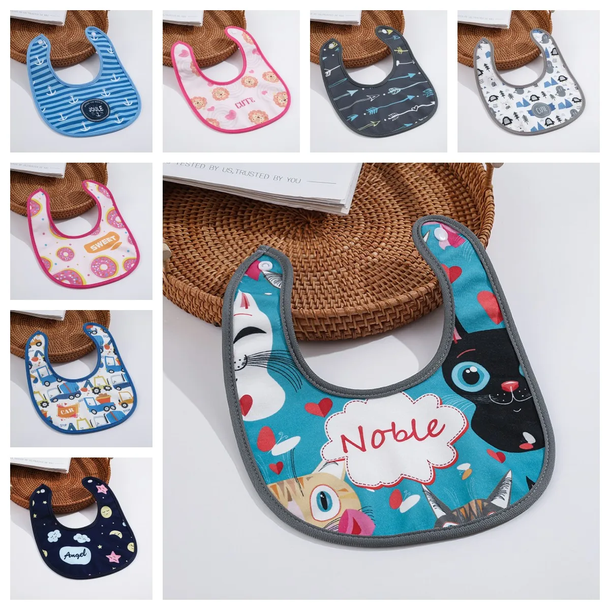 

Baby Stuff Bibs & Burp Cloths 1pc Cotton Bandana Drool Bibs Cartoon Infant Baby Girl Boy Feeding Apron Saliva Towel DS29