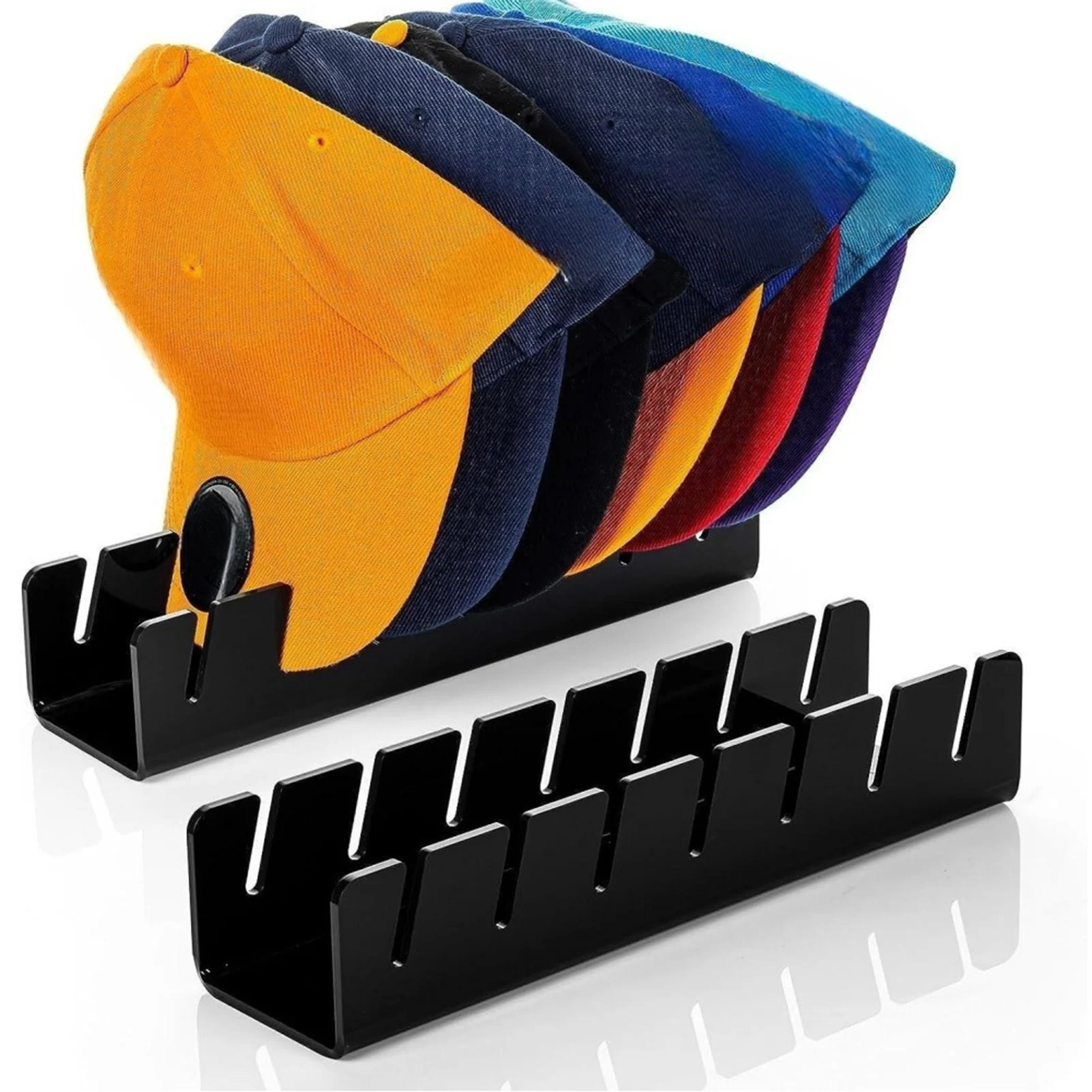 Space Saving Hat Storage Rack, Hat Stand para bonés de beisebol, Home Bathroom Door Rack, Acrílico