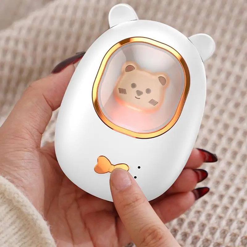 USB Hand Warmer Lovely Little Bear Heated Hand Warmer 3 Heat Levels All Day Lasting Pocket Size Usb Hand Warmer Gifts For Her