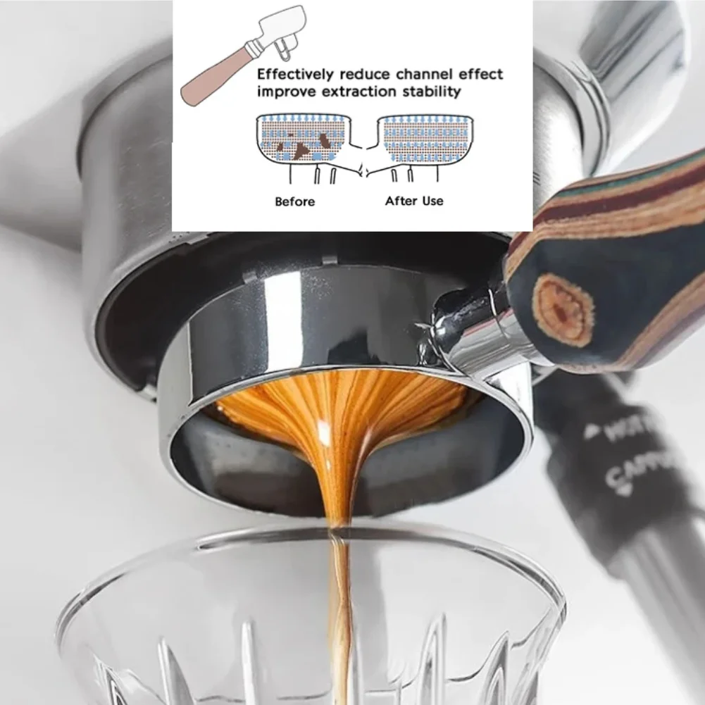 Coffee Powder Hammer Wooden Handle Adjustable Depth Constant 30lb Horizontal Calibration Down Press Espresso Coffee Tamper