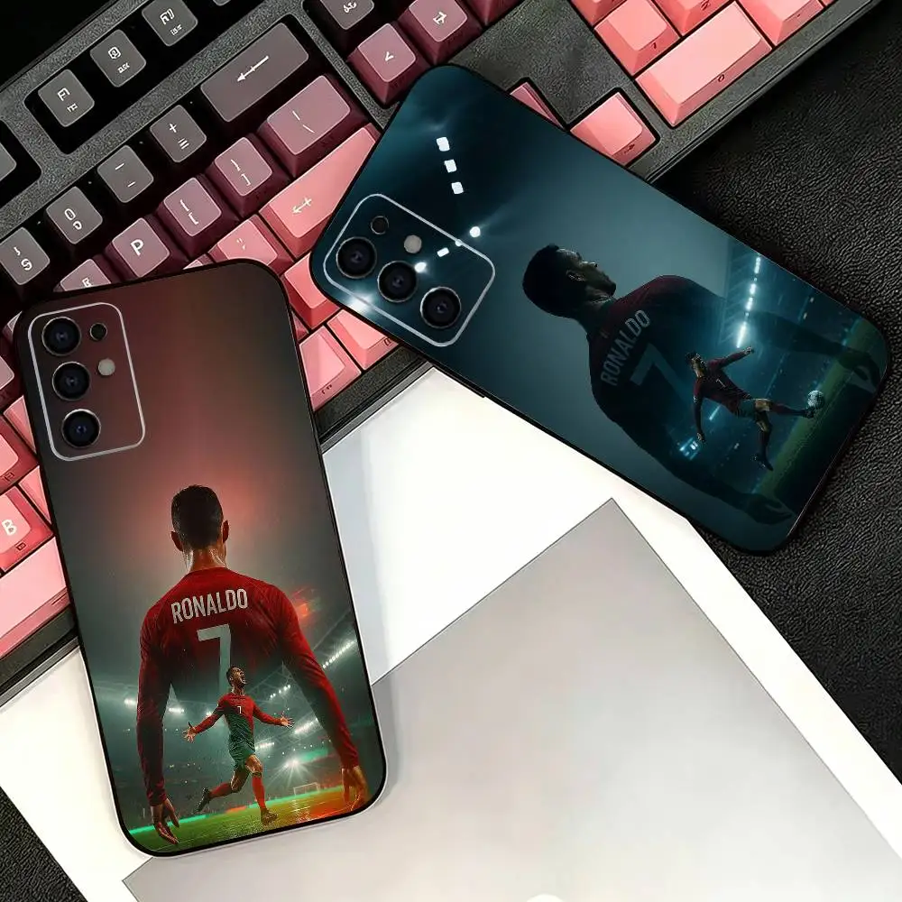 Legendary Ronaldo Superstar 7  Soft Black Phone Case for Samsung S26,25,24,21,22,21,20,10,9,8,7,6Ultra,Plus,Fe, Lite