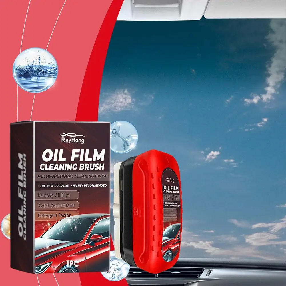 120ml Car Glass Cleaner Automotive Glass Sponge Cleaning Car Polishing Film Maintenance Agent Oil Glass Windshield Cleaner M0L0