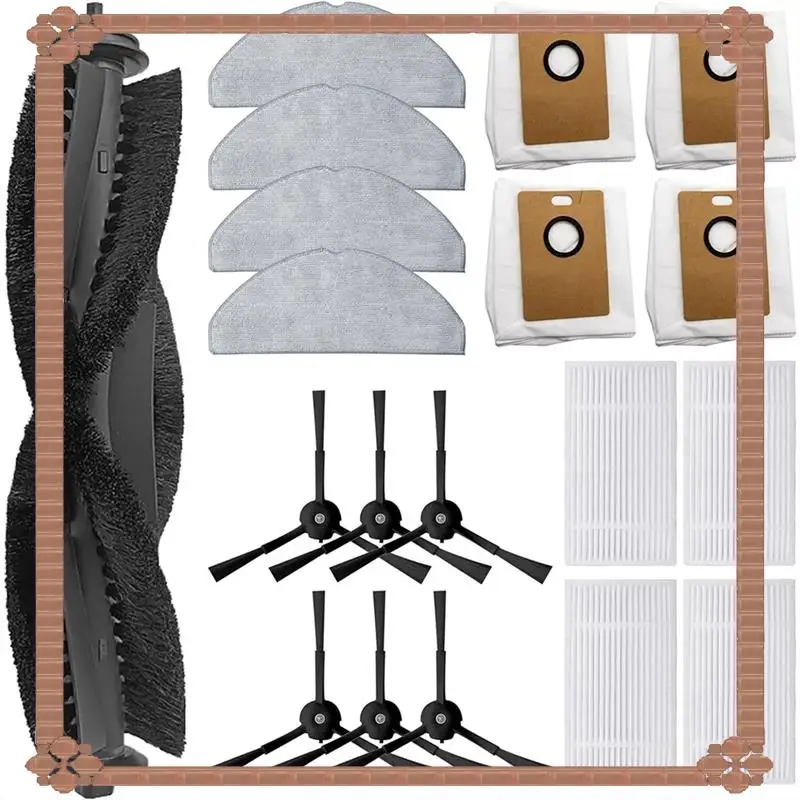 Consegna in 24 ore 19PCS Accessori per aspirapolvere per Tapo RV30 Max/RV30 Max Plus/RV20 Max/RV20 Max Plus Spazzola laterale principale Filtri Mop Clo