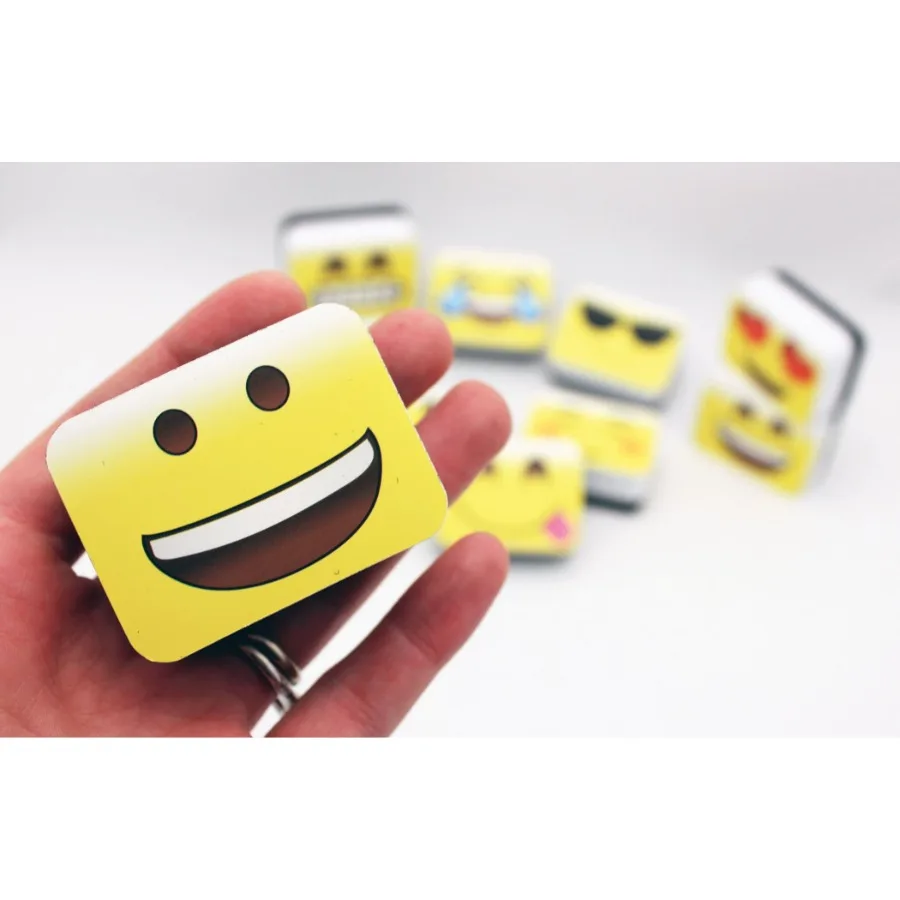Nichtmagnetische Mini-Whiteboard-Radiergummis mit Emotionen, Symbolen für den Einsatz im Klassenzimmer und im Büro, 10 Stück, kompaktes und effizientes Radieren, S