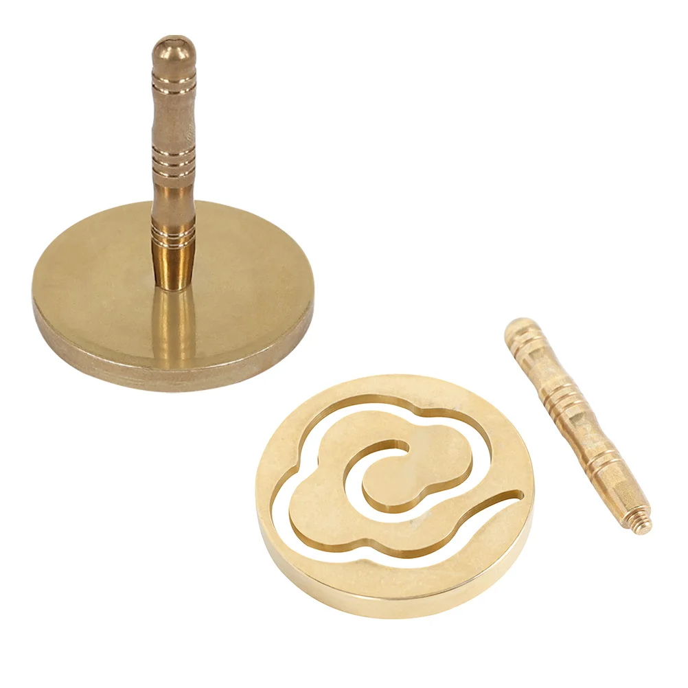 

1Set Copper Incense Press Premium Shaping Tool Ergonomic Non-Slip Handle Incense Ash Flattening Tool for Living Room Study Yoga