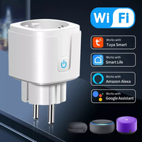 Tuya WiFi Smart Plug EU 16A/20A Socket with Power Monitoring Timer Remote APP & Voice Control Compatible with Alexa Google Home