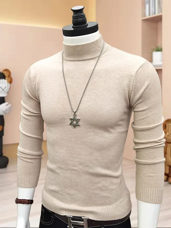 

Мужской свитер Mo Ne на осень и зиму K-sle Silm, сохраняющий тепло, внутренний эластичный пуловер, трикотаж, универсальный