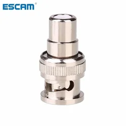 ESCAM JR B9 BNC Male Plug To RCA Female Jack Adapter Connector Coaxial CCTV Durable