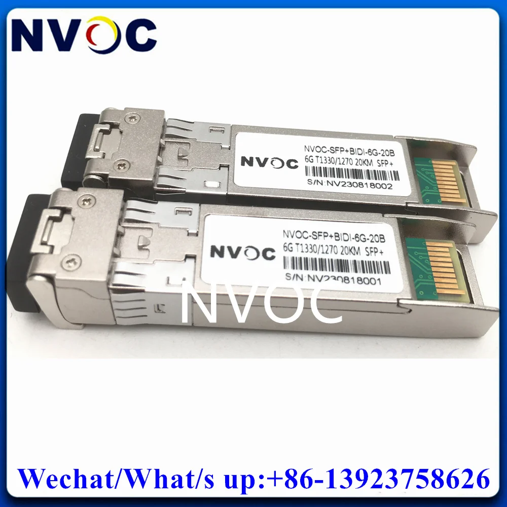 3G 6G 12G BIDI Simplex Single Fiber Mode 10KM 20KM SDI LC SFP+ Transceiver to Fibre Optical Converter For Black Magic Device