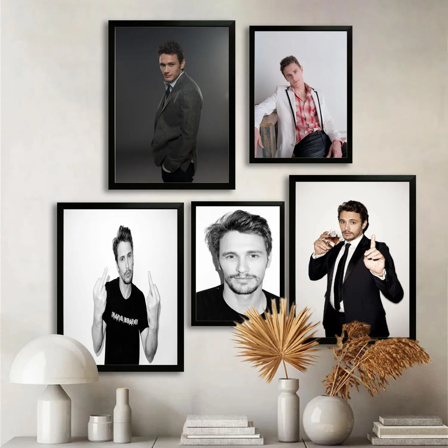 James franco un actor infantil de California, póster artístico en lienzo y impresión de imagen artística de pared, carteles modernos para decoración de dormitorio familiar