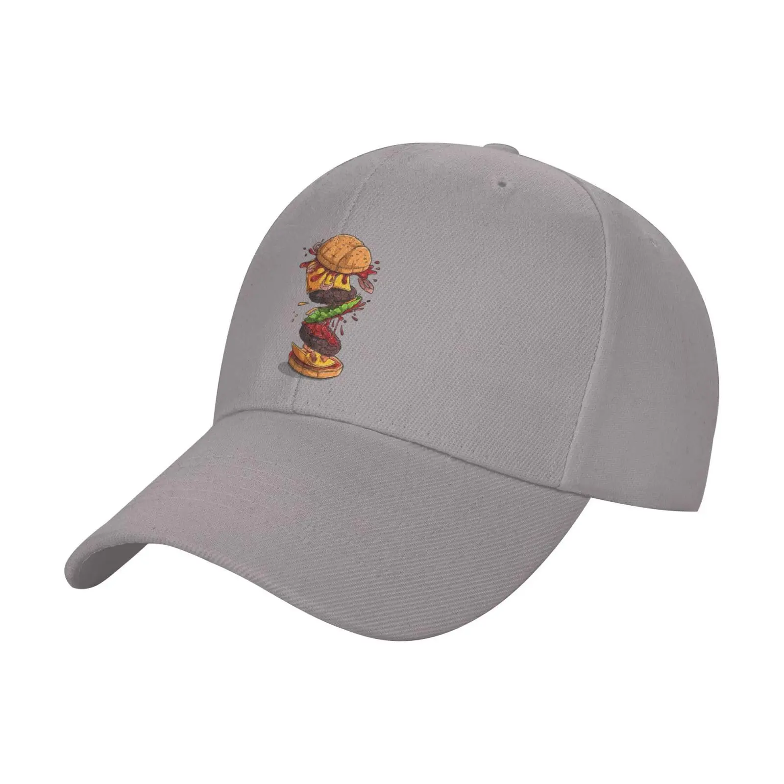 Delicious Hamburgers Baseball Caps Cotton High Quality Cap Men Women Hat Trucker Snapback Dad Hats