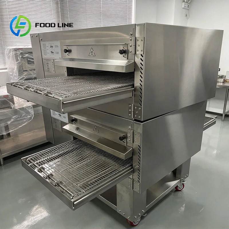 Commercial Conveyor Pizza Oven Belt Baking Machine For Bagels And English Muffins For Foodservice Kitchens Customized