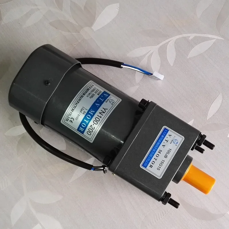 VTV 220v motor 100W AC YN100-100 gear reducer motor 180W control speed motor with gear box