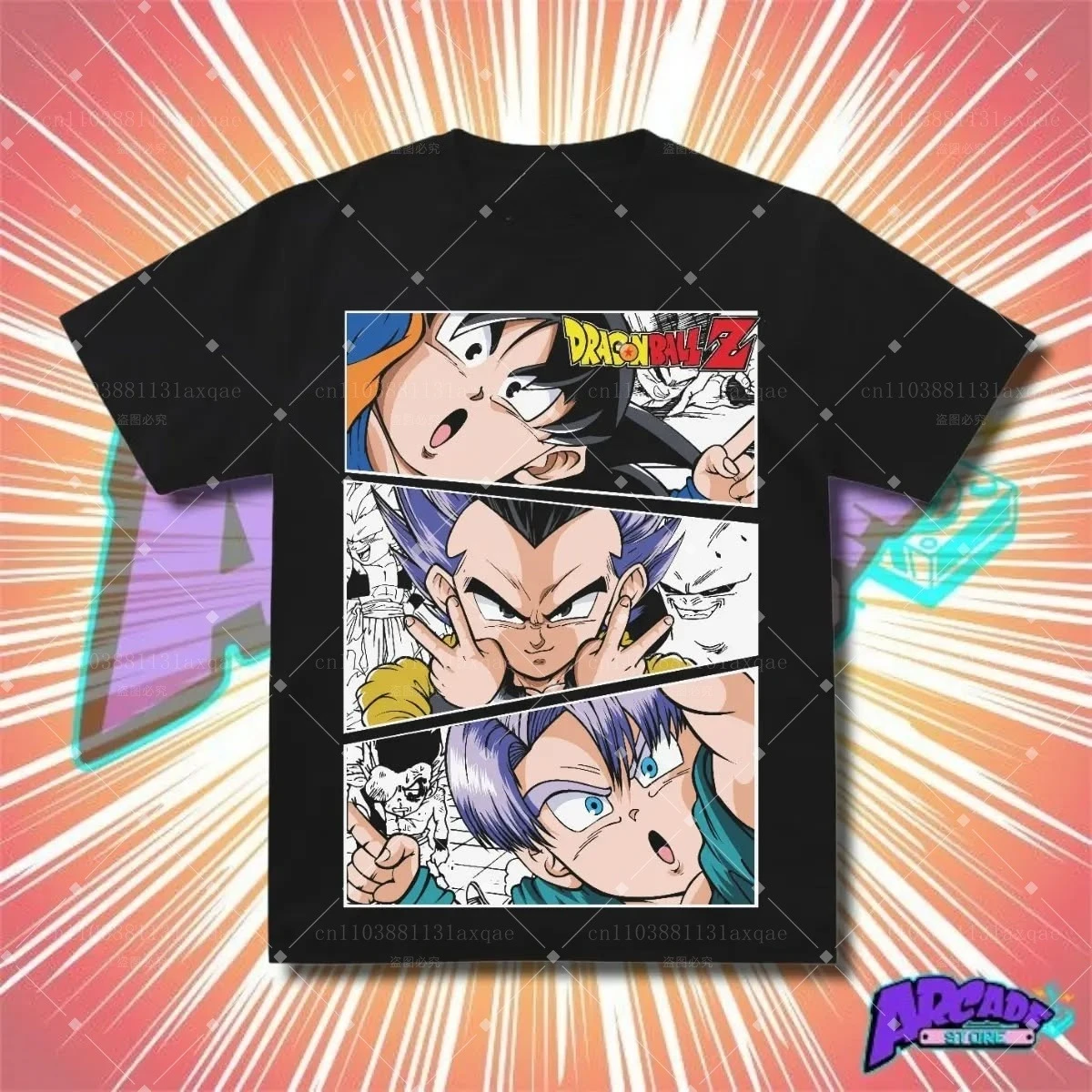 

Новинка 2025, футболка из чистого хлопка Dragon Ball Wukong, одежда для взрослых и детей, удобная повседневная уличная футболка с короткими рукавами Y2K