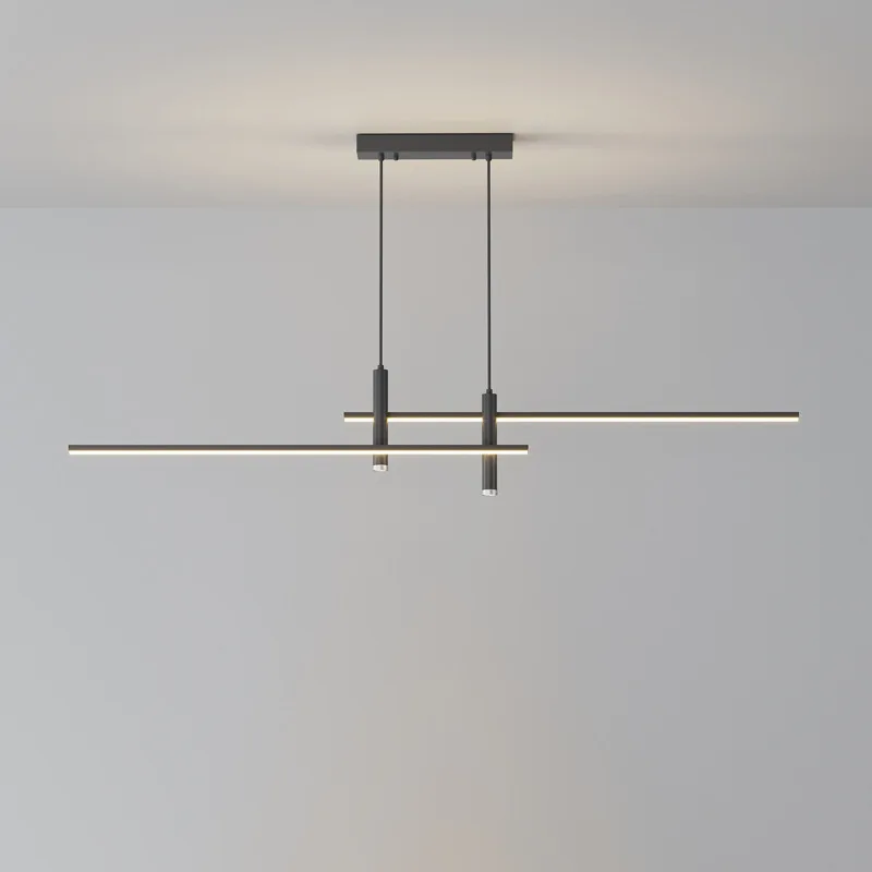 

Dining Room Pendant Light Modern Simple Dining Room Dining Table Bar Taipei European Minimalist Strip Creative Spotlight Design