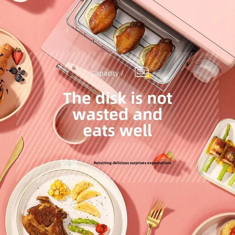 เตาอบไฟฟ้า เครื่องอบและทอดอเนกประสงค์ในครัวเรือน เตาอบทอดอากาศอัตโนมัติความจุขนาดใหญ่